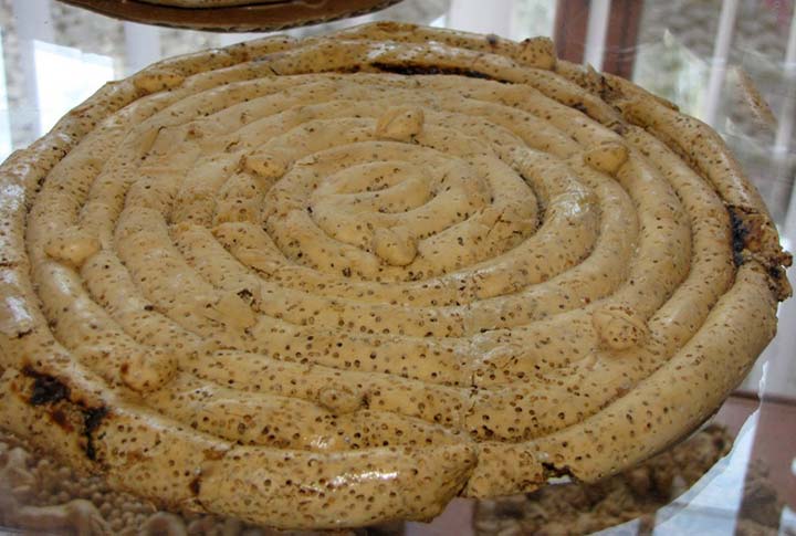 Borore, Museo del Pane, pane rituale a spirale