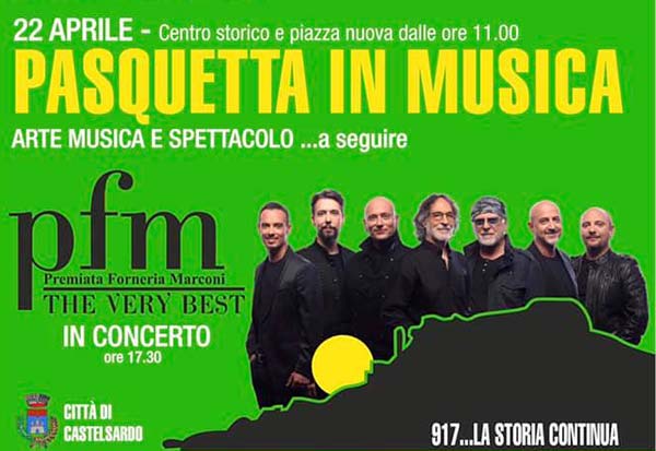 pasquetta 2019 castelsardo - concerto PFM