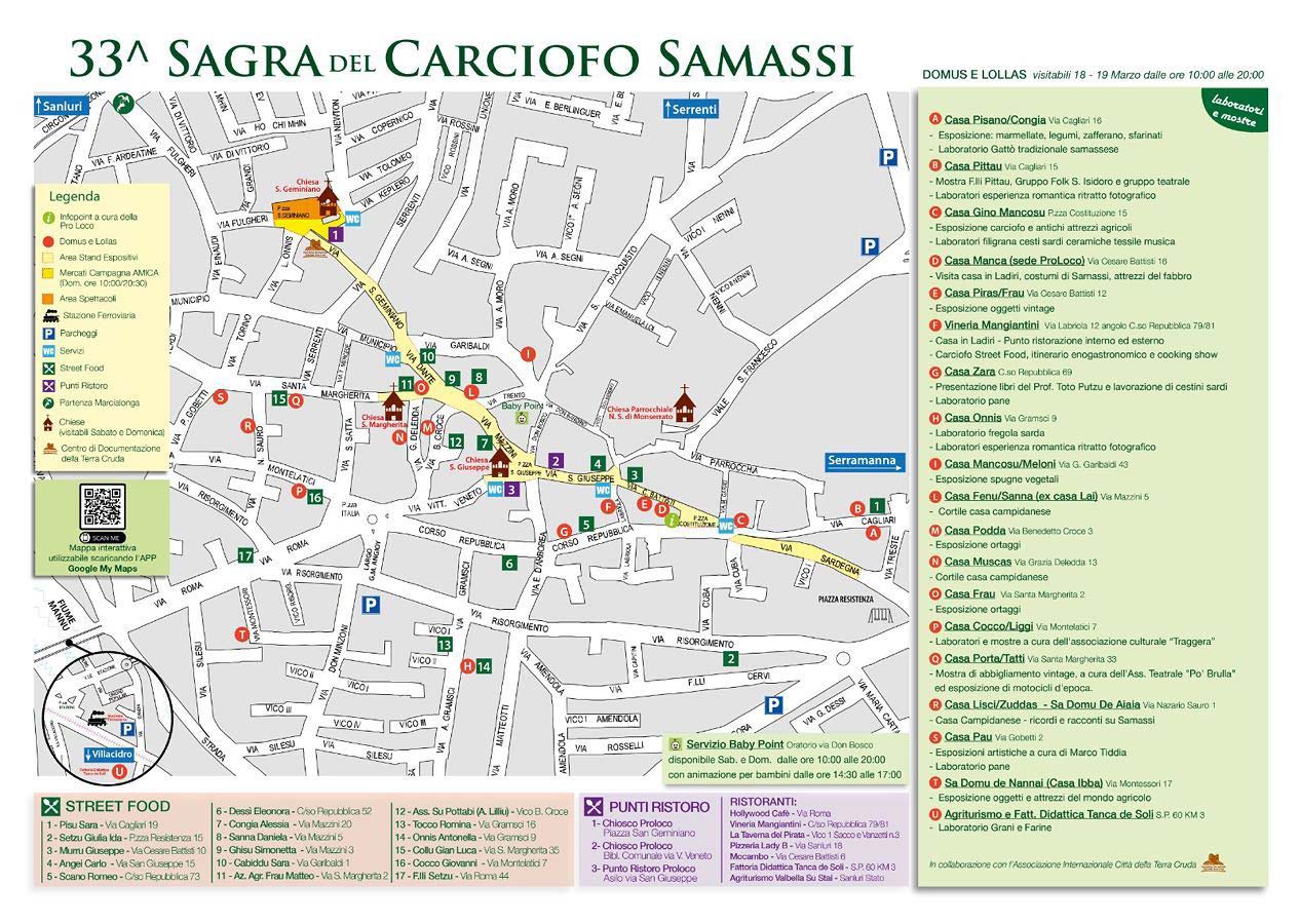 cartina sagra carciofo samassi 2023